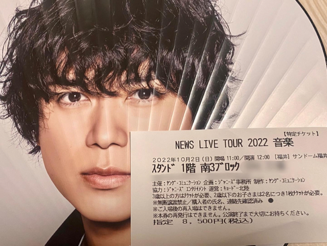 NEWS LIVE TOUR 2022 音楽【通常盤】［2DVD+ポストカード